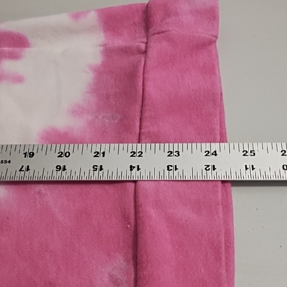 Tie-Dye French Terry Sweatshirt Top 3/4 Sleeves Drop Shoulder Boxy - Picture 4 of 13